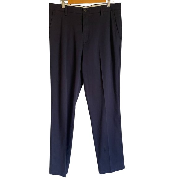 New! DOCKERS Classic Fit Navy Blue 34x36 Stretch Performance Khaki Pants Comfort - Picture 1 of 7
